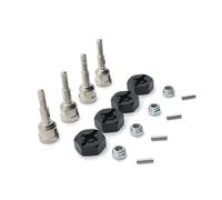 RC Crawler Componenti Per WLtoys A949 A959 A969 A979 K929 1/18 RC Auto Parti Aggiornamento In Metallo Asse Anteriore Posteriore Tazze 12mm Adattatore Decorativo(Black)