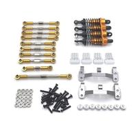 RC Crawler Componenti Per Wpl C14 C24 Per Jjrc Fy Per Henglong 1/16 Auto Controllo Remoto Metallo Aggiornamento Tirante Sedile Ammortizzatore Guarnizione Kit Parti(Yellow)