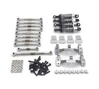 RC Crawler Componenti Per Wpl C14 C24 Per Jjrc Fy Per Henglong 1/16 Auto Controllo Remoto Metallo Aggiornamento Tirante Sedile Ammortizzatore Guarnizione Kit Parti(Silver)