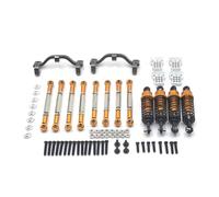 RC Crawler Componenti Per WPL C14 C24 Per JJRC FY Per Henglong 1/16 RC Parti Automobili Guarnizione Metallo Tirante Per Il Sedile Ammortizzatore Kit Controllo Remoto(Yellow)