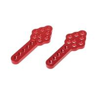 RC Crawler Parti Per Axial Per SCX10 90046 D90 D110 2 Pezzi Supporto Ammortizzatore In Metallo Regola Per Altezza Angolo Supporto RC Crawler Car(Red)