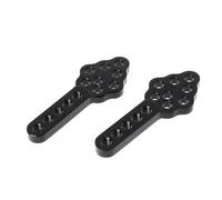RC Crawler Parti Per Axial Per SCX10 90046 D90 D110 2 Pezzi Supporto Ammortizzatore In Metallo Regola Per Altezza Angolo Supporto RC Crawler Car(Black)