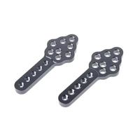 RC Crawler Parti Per Axial Per SCX10 90046 D90 D110 2 Pezzi Supporto Ammortizzatore In Metallo Regola Per Altezza Angolo Supporto RC Crawler Car(Titanium)