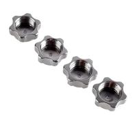 RC Crawler Parti Per HSP Per Axial Per HPI Per Traxxas 1/8 4 Pezzi Mozzo Ruota Anti Cover Adattatore Esagonale Da 17 Mm Parti Di Aggiornamento Per Auto E Camion RC(Dark Grey)