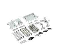 RC Crawler Parti Per MN D90 Per MN98 Per MN99S 1/12 Metallo Per Telaio Tiranti Servo Supporto Ammortizzatore Trave Set RC Auto Aggiornamenti Parti(Silver)