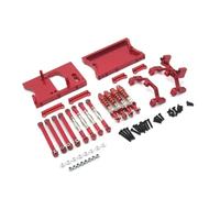RC Crawler Parti Per MN D90 Per MN98 Per MN99S 1/12 Metallo Per Telaio Tiranti Servo Supporto Ammortizzatore Trave Set RC Auto Aggiornamenti Parti(Red)