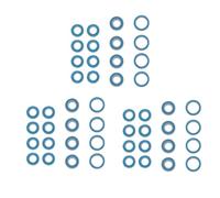 RC Crawler Parti Per Tamiya Per TT02 Per TT-02 TT02D TT-02D 1/10 Kit Di Cuscinetti A Sfera Sigillati In Gomma Da 48 Pezzi Accessori Per Parti Di Aggiornamento Per Auto RC