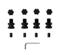 RC Crawler Parti Per Traxxas Per MAXX 1/10 Metallo 17mm Scanalato Mozzo Esagonale Adattatore Esteso Parti Di Aggiornamento Auto RC(Black)