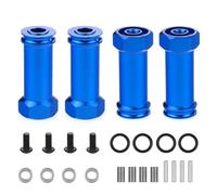 RC Crawler Parti Per Traxxas Per Slash 4X4 HQ727 1/10 1 Set Adattatore Esagonale Mozzo Ruota Metallo 12Mm Prolunga Lunga 30Mm Accoppiatore Combinato Parte Aggiornamento Auto RC(Dark Blue)