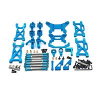RC Crawler Parti Per WLtoys 104001 104002 1/10 Modifica Aggiornamento Metallo Tirante Sterzo Tazza Braccio Oscillante Supporto Ammortizzatore Set Da 11 Pezzi Ricambi Auto RC(SKY BLUE)