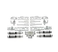 RC Crawler Parti Per WLtoys 104009 12402-A 12409 1/10 1/12 Set Di Parti Di Ricambio In Metallo Accessori Per L'aggiornamento Dell'auto Telecomandata(Silver)