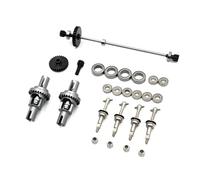 RC Crawler Parti Per Wltoys 284131 284010 K969 K979 K989 K999 P929 1/28 Albero Trasmissione Metallo Ingranaggio Guida Set Cuscinetti Differenziali Parti Aggiornamento Auto RC(Grey)