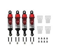 RC Crawler Parti Per WPL C14 C24 Per MN D90 D91 MN99 99s 4 Pezzi Ammortizzatore Metallico Riempito D'olio Con Torre Parti Di Aggiornamento Per Auto RC(Red)