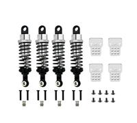 RC Crawler Parti Per WPL C14 C24 Per MN D90 D91 MN99 99s 4 Pezzi Ammortizzatore Metallico Riempito D'olio Con Torre Parti Di Aggiornamento Per Auto RC(Silver)