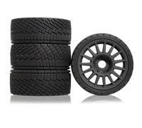 Rc Crawler Pneumatici Per ARRMA Per Traxxas Per Redcat Per Team Per Kyosho Per HSP Per Buggy 1/7 1/8 Pneumatici Ruota 17mm Esagonale 100mm RC Per Rally Off Road Car(Black)