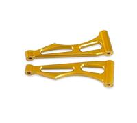 RC Crawler Ricambi Per Scy 1/16 16101 16102 16103 Braccio Sospensione In Lega Alluminio Bracci Oscillanti Posteriori Superiori Parti Metalliche Aggiornamento Accessori Auto RC(Golden)