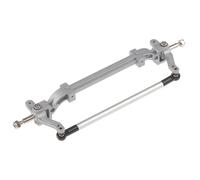 RC Crawler Ricambi Per Tamiya 1/14 Collegamento Sterzo Anteriore In Metallo Camion Nero Per Barra Assale Argento RC Trattore Parte Di Aggiornamento Accessori(Type 2)