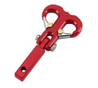 RC Crawler Tow Hook Metal Winch Bumper 1/8 1/10 Scale Trailer Hitch Receiver Aggiornamento Accesso Compatibile con Diversi Modelli di Crowler(Red)