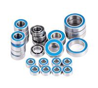Rc Cuscinetti A Sfere Per Team Associated DR10 1/10 26 Pezzi Kit Cuscinetti Impennata Ricambi Per Potenziamento Auto Cingolate RC 3x7 Mm 5x10x3 Mm