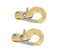 Rc Decora Accessori Per Axial Per SCX10 90046 Per Tamiya CC01 Per Traxxas Per TRX4 Per MST Per Redcat 1/10 2 Pezzi Gancio Verricello Metallo Per Auto RC Per Rock Crawler(Yellow)
