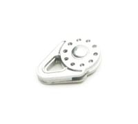 Rc Decora Accessori Per Axial Per Scx10 Per Trx-4 Per D90 Per Tamiya 1/10 Rc Auto Camion Lega Heavy Duty Winch Puleggia Strappare Accessori(Silver)