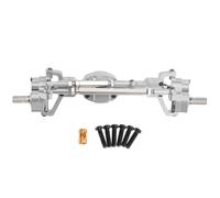 Rc Decora Accessori Per Jjrc C8815 Per Willys MB 1/10 RC Auto Parti Aggiornamento Lega Alluminio CNC Anodizzato Full Metal Anteriore Posteriore Portale Asse(Silver,Front)