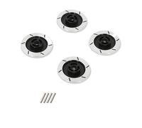 Rc Decora Accessori Per MN MN86 G500 Per HSP 94123 94122 Per Tamiya Per Tt01 Neebr 1/10 Disco Freno In Alluminio Ruota Cerchio Scatola Di Metallo Adattatore Esagonale RC Auto(Black)