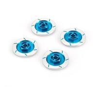 Rc Decora Accessori Per MN MN86 G500 Per HSP 94123 94122 Per Tamiya Per Tt01 Neebr 1/10 Disco Freno In Alluminio Ruota Cerchio Scatola Di Metallo Adattatore Esagonale RC Auto(Blue)