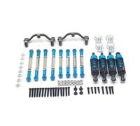 Rc Decora Accessori Per WPL C14 C24 Per JJRC FY Per Henglong 1/16 Auto Telecomandata Guarnizione Aggiornamento Metallo Tirante Kit Di Parti Ammortizzatore Sedile(Blue)