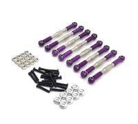 Rc Decora Accessori Per WPL Per MN Per Henglong Per JJRC FY 1/16 Ricambio Per Auto RC Con Asta Di Trazione Regolabile Metallo Accessori Telecomando(Purple)
