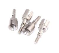 Rc Differenziale Parti Per Redcat Per Volcano EPX Pro Per HSP 02033 1/10 Acciaio Stub Asse 4 Pz Brontosaurus RC Auto Aggiornamento Parti Sostituzioni Monster Truck(Silver)