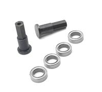 Rc Differenziali Tazze Coppe Per WPL D12 1/10 Tazza Dell'asse Anteriore Metallo Con Cuscinetto 6.3x9.5x3.17mm Parti Aggiornamento Per Auto RC Modificate Ricambio Monster Truck(Black)