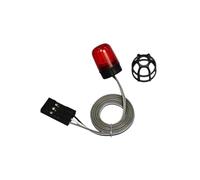 RC Drift Auto Luci Fari Giocattoli Modello Accesso Per Tamiya Per Scania 770S Per Volvo Modello RC 1/14 Luci Avvertimento Per Escavatore Lampada Ingegneria Girevole A 360 Gradi Per Camion(Red)