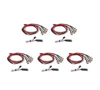 RC Drift Auto Luci Fari Giocattoli Modello Accesso Per Traxxas Per TRX4 Per HSP Per Axial Per SCX10 D90 Per HPI 1/10 1/8 5X 4 Kit Luci 2 Bianche 2 Rosse Con Pannello Di Controllo Lampada 3CH RC Car