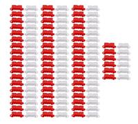 RC Drift Race Road Barriera in plastica durevole Accessori per pista telecomandata per auto per drifting Racing Pista fai da te Set 120 pezzi Rosso Bianco