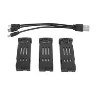 RC Drone Batteria, 3Pcs 3.7V 1800mAh Telecomando UAV Batteria per E58 E68 JY109 998PRO Ricambi Quadcopter, RC Quadcopter Batteria RC Drone Batteria Al Litio, Accessori Drone