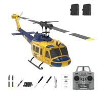 RC ERA C032 UH-1 Huey RC elicottero - 2.4GHz RC modello 6CH Gyro stabilizzato Flybarless modello, aereo RC ad alta precisione per adulti principianti (2 batterie)