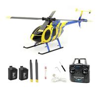 RC ERA C184 MD500 RC Elicottero per adulti, 2.4G 100 Size No Aileron Remote Control Aircraft Model, 4CH 6-Axis RC Helicopter con Altitude Hold & Optical Flow Positioning - 2 Batterie