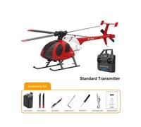 RC-ERA C184 MD500 (Red) Elicottero RC Stabilizzato con Sensore Optical Flow