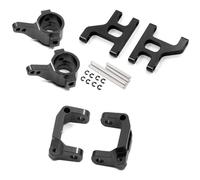 RC Giocattoli Modelli Per Tamiya Per CC01 1/10 RC Crawler Auto Parti Di Aggiornamento Anteriore In Metallo Tazza Dello Sterzo C Hub Carrier Braccio Di Sospensione Set(Black)