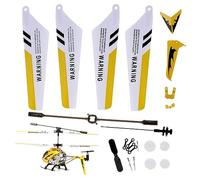 RC Helicopter Replacement Part 1 Set fai da te Giallo Elegante Elicottero Giocattolo Parti Albero Principale Coda Decorazione Barra Di Equilibrio Elicotteri RC Elicottero Giocattolo Parti Elicot