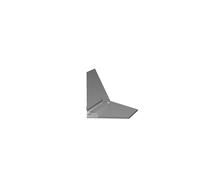RC Helicopter Tail Fin for Blade mSR with 2mm Carbon Rod Mount