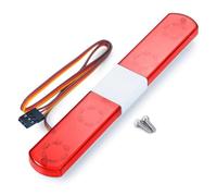 RC Luce Faro Anteriore Per Axial Per SCX10 D90 Per TRX-4 1/10 4 5 6 Luci Sul Tetto Barra Faretti RC Crawler Auto Camion Modello Parti Aggiornamento(Red 3)