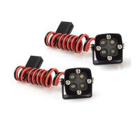 RC Luce Faro Anteriore Per Axial Per Scx10-II Per Scx10-III Per Traxxas Per Trx-4 1/7 1/8 1/10 7v 4 Luci Lampada Quadrata Ricambi Auto RC