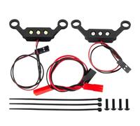 RC Luce Faro Anteriore Per Mini Per Maxx 2S 1/16 Sistema Illuminazione Anteriore Fari Fanale Posteriore RC Per Buggy Auto Lampada Parti Aggiornamento(Size 1)