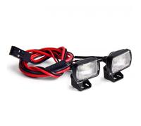 RC Luce Faro Anteriore Per Traxxas Per TRX-4 Per TRX-6 1:10 15mm Rettangolare Spot Posteriore Fendinebbia Adatto Parti Aggiornamento Auto Con Telecomando