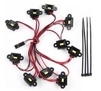 RC Luce Faro Anteriore Per Traxxas Per TRX4 Per TRX6 1/10 Kit Luci Telaio Passaruota Con Sopracciglia Parti Aggiornamento Auto Cingolate RC(10pcs)