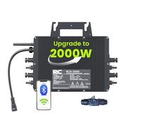 RC Micro inverter 2000 W, ingresso CC 26-60 V, inverter modulo PV, micro convertitore MPPT, Controllo dell’app tramite Wi-Fi