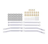 RC Modelli Accessori Compatibile Con Axial SCX30 Per Bronco Per Wrangler Per JLU 1/30 RC Crawler Parti Anteriori In Alluminio Posteriori Ad Alta Distanza Aste Di Collegamento Set