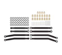 RC Modelli Accessori Compatibile Con Axial SCX30 Per Bronco Per Wrangler Per JLU 1/30 RC Crawler Parti Anteriori In Alluminio Posteriori Ad Alta Distanza Aste Di Collegamento Set